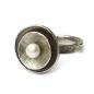 Preview: Handgefertigter Perlenring aus 925er Sterling-Silber