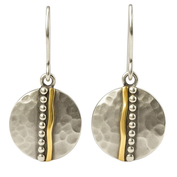 bicolor Ohrringe silber gold